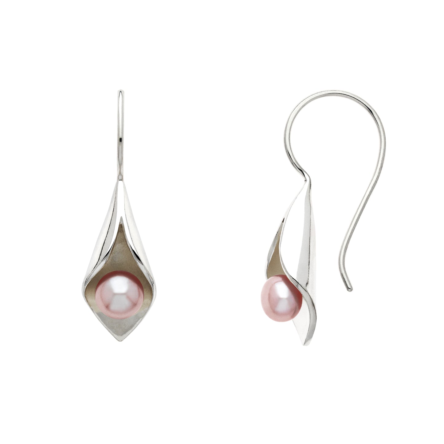 Calla Lily Pearl Short Drops