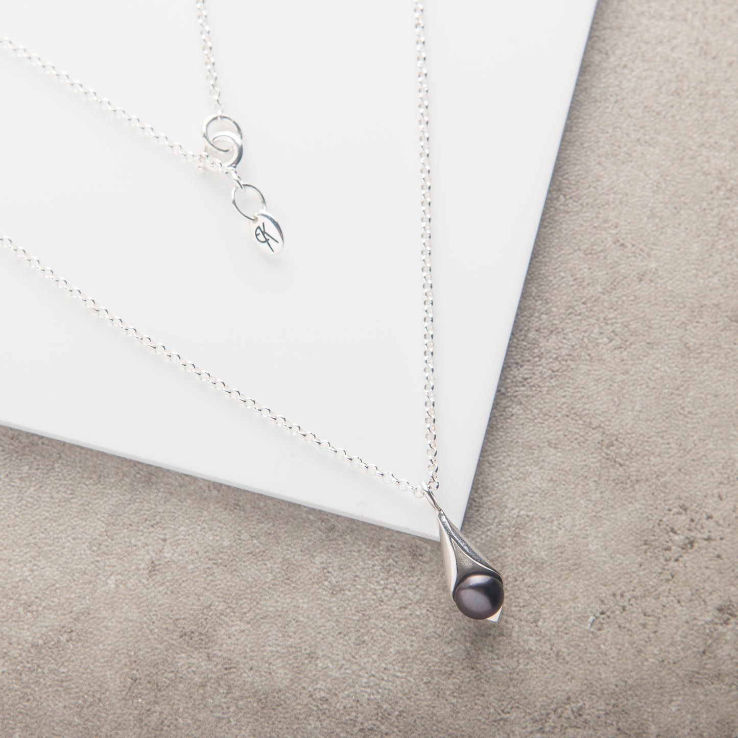 Calla Lily Pearl Pendant