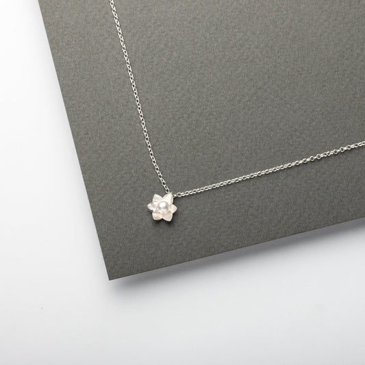 Dainty Daffodil Pearl Pendant