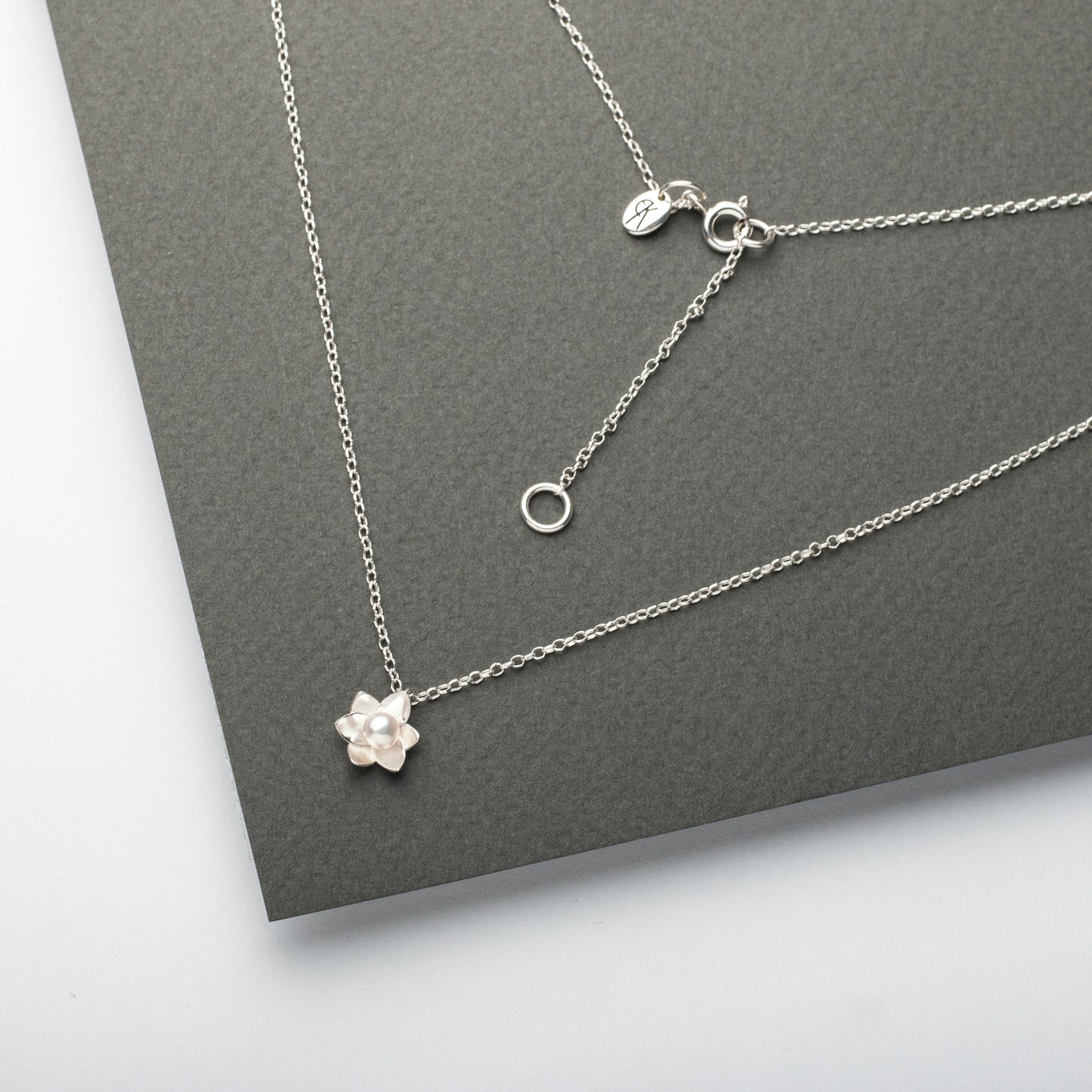 Dainty Daffodil Pearl Pendant
