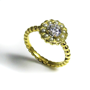 Dotty Gold Designer Ring